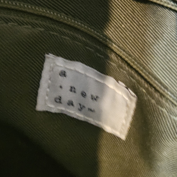 Olive Green A New Day Triple Compartment Satchel Shoulder Bag - Picture 3 of 5